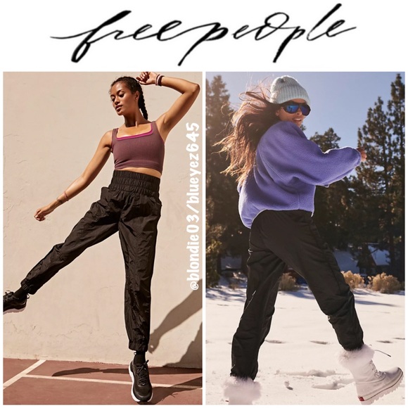 Free People Pants - Free People The Way Home Black Joggers S